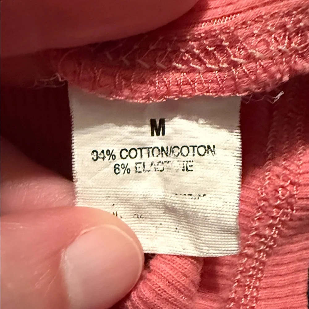 π€ABERCROMBIE & FITCH LIGHT CORAL THIN HENLEY TOP SIZE Mπ€ - Picture 8 of 9
